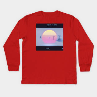 90s RetroSki Kids Long Sleeve T-Shirt